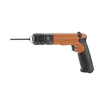 Sioux Tools Pistol Grip Drill, Reversible, ToolKit Bare Tool, 38 Chuck, Keyless Chuck, 2000 RPM, 1 hp, Rubbe SDR10P20RK3